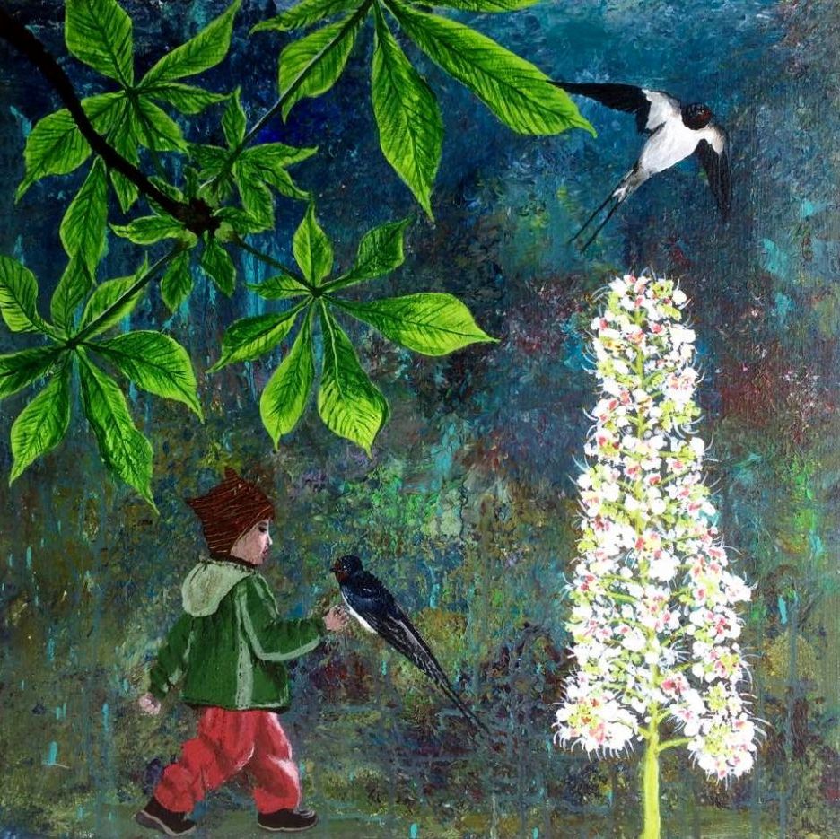 Akryl på lærred.
50 x 50.
Privateje